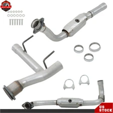 Y Pipe Catalytic Converters For 2005-2006 Ford Expedition 5.4L Left+Right Side