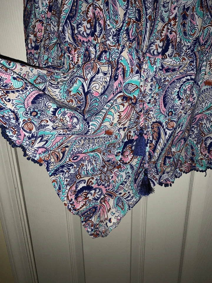 Victoria's Secret Детский комбинезон гостиной сексуальный цельный пейсли Павлин женщин размер большой - Изображение 4 из 4