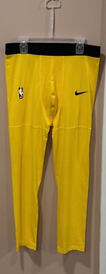 Nike Pros Compression Tights Large Yellow AA0751-728