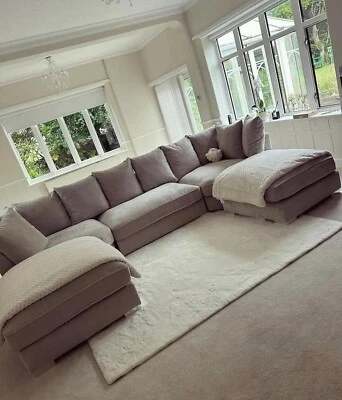 U Shape Sofa SALE PRICE Cinema Sofa L Shape New Corner Scatter Footstool