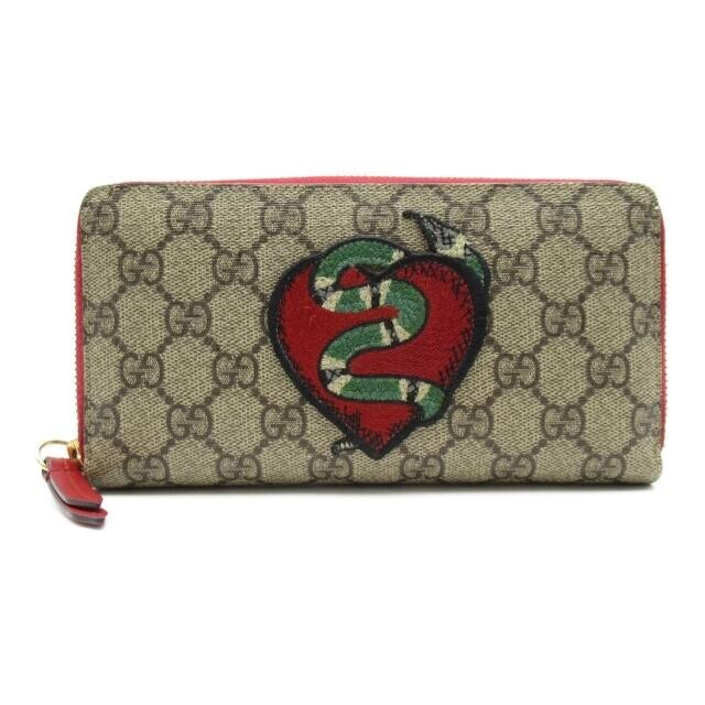 Gucci wallet LONG GG Supreme snake x heart red 11 x 19 x 2.5 cm  