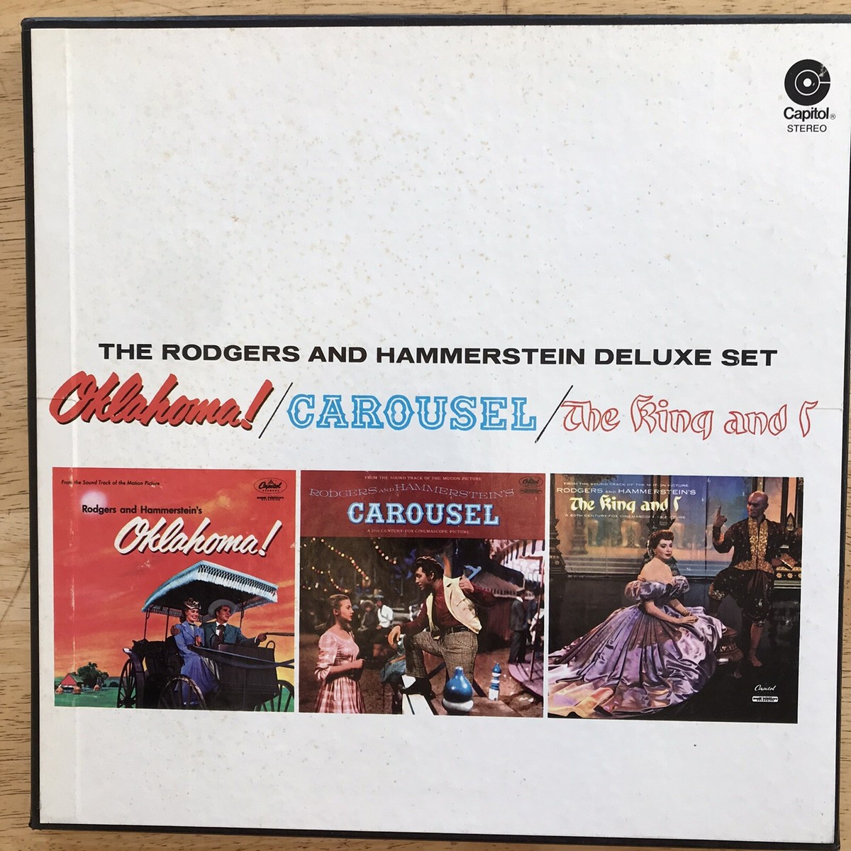 Vintage Showtunes Set 3 LPs Oklahoma Carousel King and I, EX Vinyl 