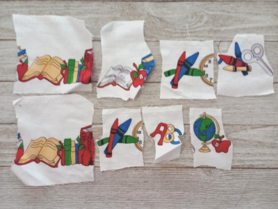 loralie teacher roll call fun fabric school length 2+ inches 8pc #1024