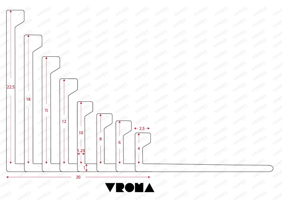 Tile Trim Edge 10x VROMA -Straight L-Shape- 2.5M Aluminium All Finishes - Image 4 of 4
