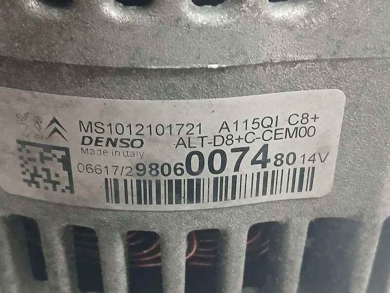 9806007480 generator für PEUGEOT 308 STYLE 2013 4768020 Foto 4 de 4