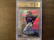 2017 Bowman Chrome Scout Top 100 Autos #BSURA Ronald Acuna BGS 9.5 Auto