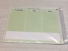 Classroom Set of 10 - Laminated Math Work Mats - Dry Erase 06