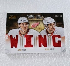 2013-14 Panini Prime Dual Jerseys #DJO Tomas Jurco/Xavier Ouellet SN 106/200