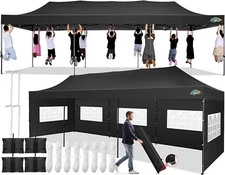 COBIZI 10x30 Pop up Heavy Duty Commercial Canopy Tent for Parties Outdoor Tent