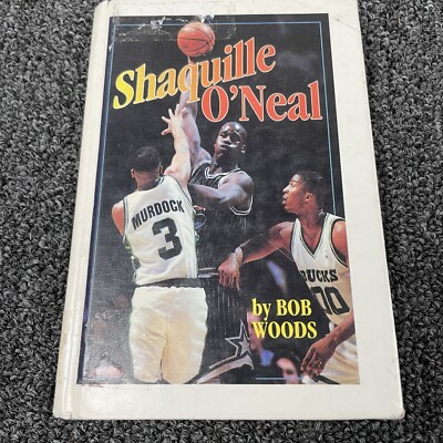 Shaquille O Neal by Bob Woods Hardcover HC Book SHAQ Basketball Rare Vintage
