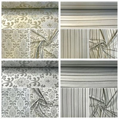Jacquard Stoff Möbelstoff Polsterstoff Deko Meterware Barock Vintage 280cm Breit