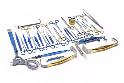 Tebbetts Breast Surgery Instruments Set of 38 PCs Breast Augmentation Set