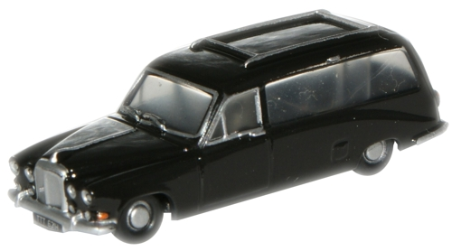 Oxford Diecast NDS002 Daimler DS420 Limousine Hearse Black N Gauge