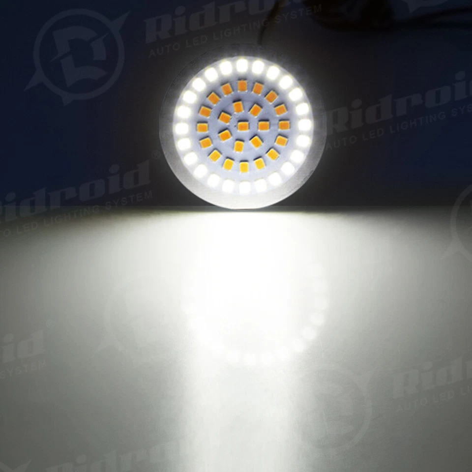 Luces LED de señal de giro 1157 lente de humo para Harley Touring Sportster Softail Dyna Foto 3 de 4