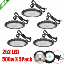 5-10 Pcs 500W UFO Led High Bay Light Factory Warehouse Commercial Led Shop Light