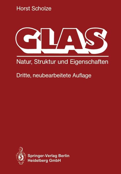 Horst Scholze | Glas | Taschenbuch | Deutsch (2013) | Xi | Springer-image