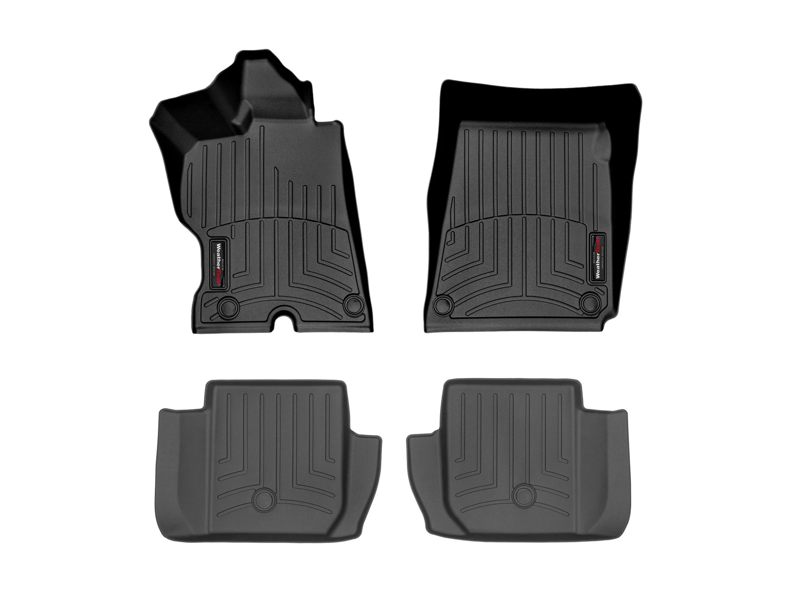 WeatherTech FloorLiner for 2016-2020 Ferrari GTC4Lusso - 1st & 2nd Row, Black