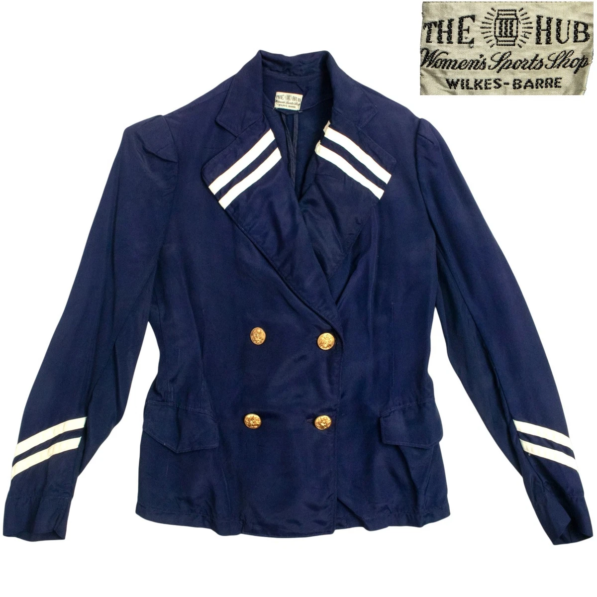 Blue Original 1940s Vintage Suits, Sets & Suit Separates for Women 