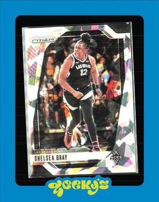 ACES 2024 Panini Prizm WNBA Chelsea Gray Silver Cracked Ice Prizm $2MIN ORDER
