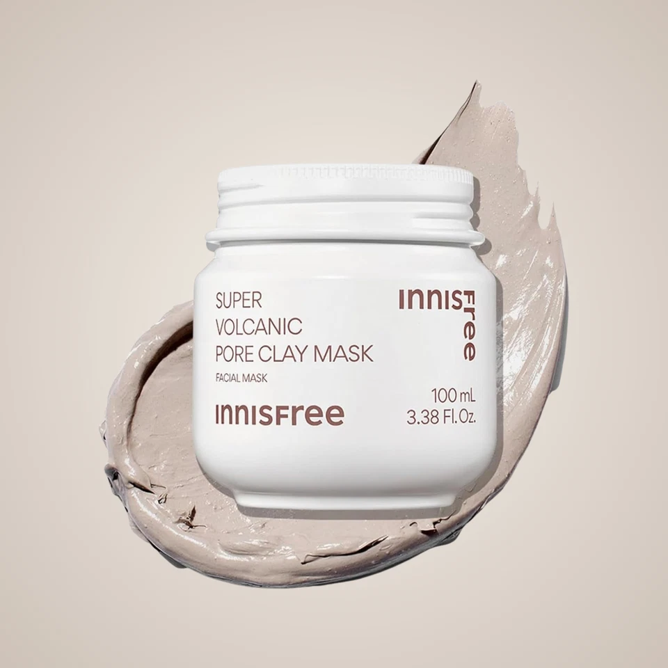 Innisfree Super Volcanic Pore Clay Mask 100ml – Deep Clean & Pore Care - Image 2 of 4