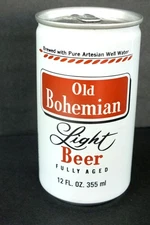 Vintage OLD BOHEMIAN LIGHT BEER  ALUM beer can BO
