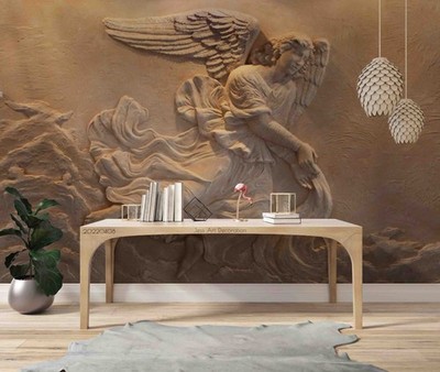 3D Angel Character Relief Wall Murals Wallpaper Murals Wall Sticker