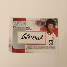 2011-12 In The Game ITG #A-BM Brad Marsh Captain-C Series Autograph Card