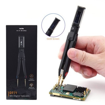 DT71 7in1 Handheld Smart Tweezers Multimeter Tester LCRDVF Signal Generator