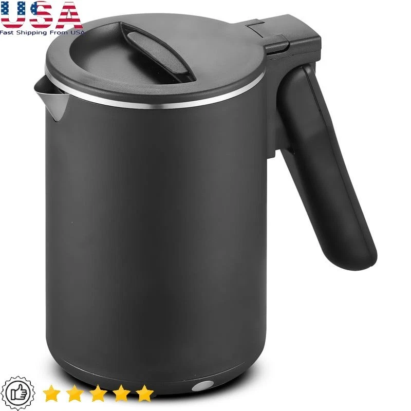 Dual Voltage Travel Kettle 6L Cool Touch Electric Teapot Auto Shut Off Portable