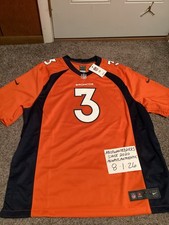 NWT 2023 Nike NFL  Denver Broncos Russell Wilson #3 Orange OF Jersey Mens Sz XXL