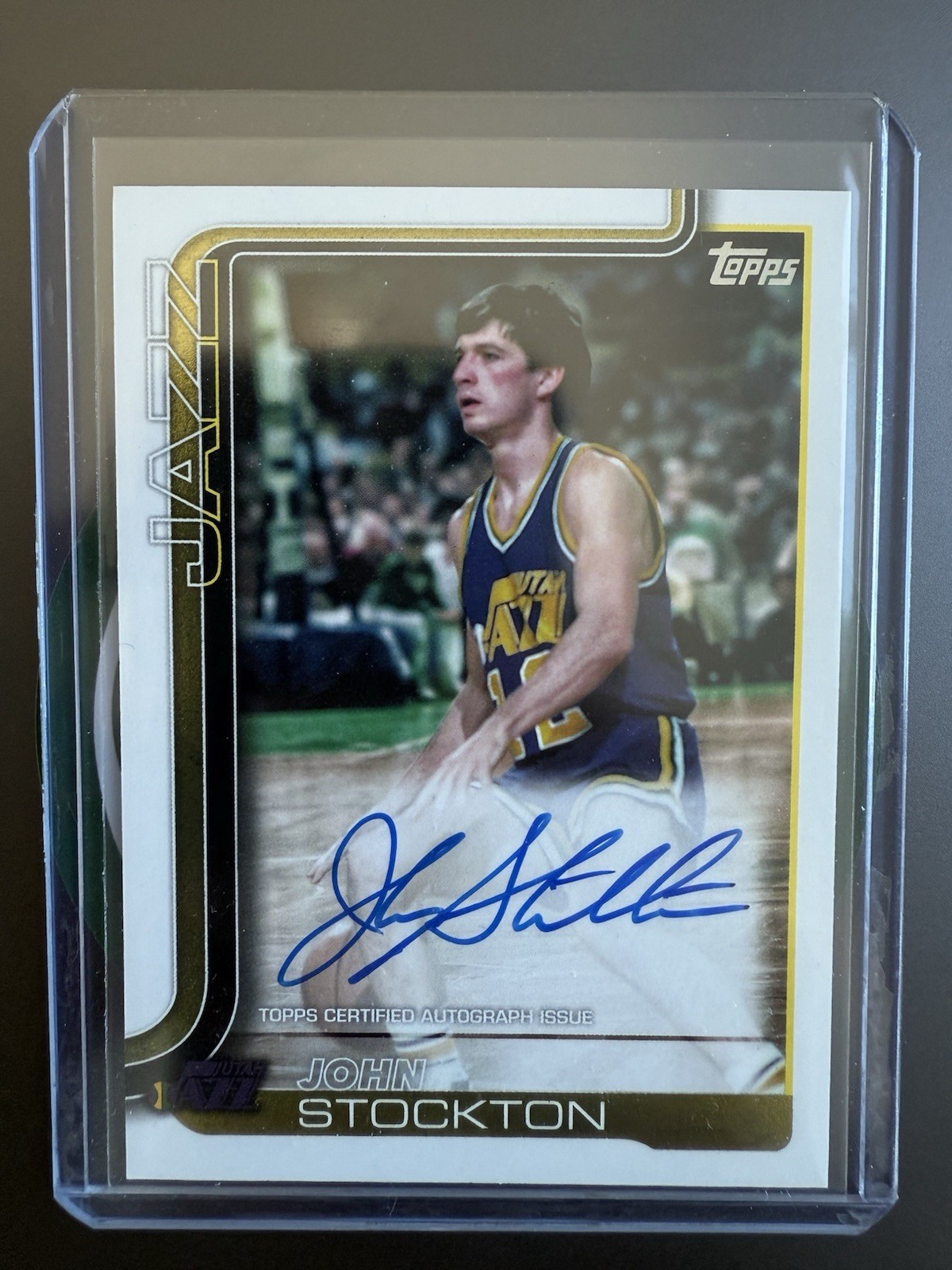 2025-26 Topps - Flagship Real One Autographs John Stockton #TFRA-JS (On Card)