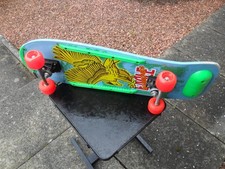 Vintage 1990 Eagle Skateboard comes with steel trucks & URETHANE WHEELS
