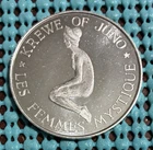 1967 Krewe of JUNO / Worldly Women STERLING SILVER Mardi Gras Doubloon