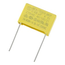 5Pcs Safety Capacitors Polypropylene Film 0.68uF 275VAC X2 MKP Yellow
