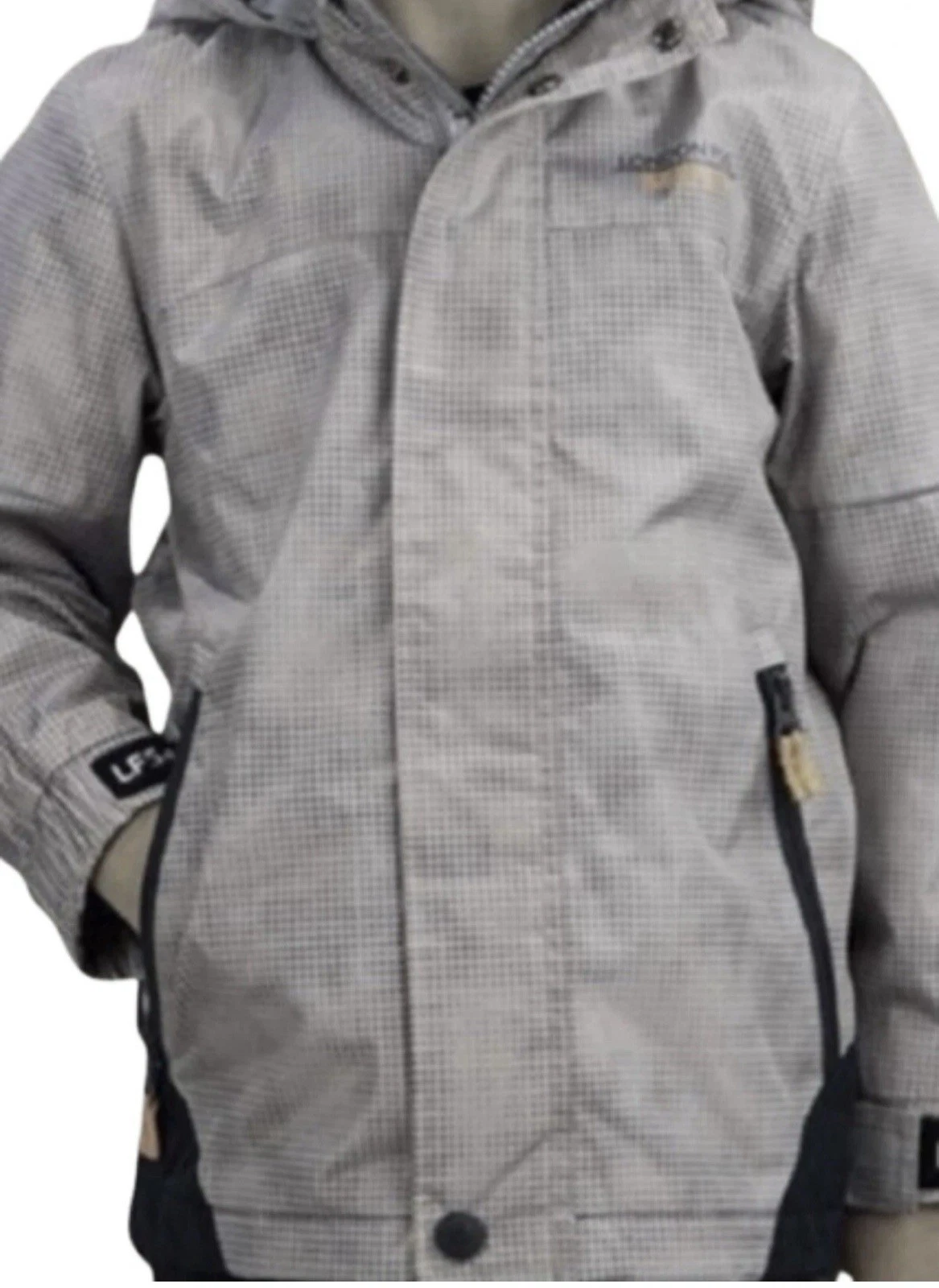 *LONDON FOG Rain, Snow Winter Hood Outdoor Hiking Jacket Light Grey Boy Size 6