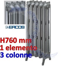 Calorifero in ghisa Liberty Ercos LISCIO - 3 colonne H760 mm - 1 elemento