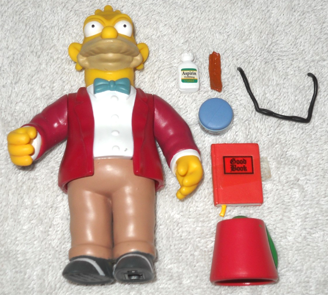 Figurine Playmates – The Simpsons Sunday Best Grampa (série 9), Neuve
