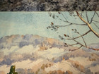 James Settles Listed Artist 1942 Winter Scene on Board — photo 3