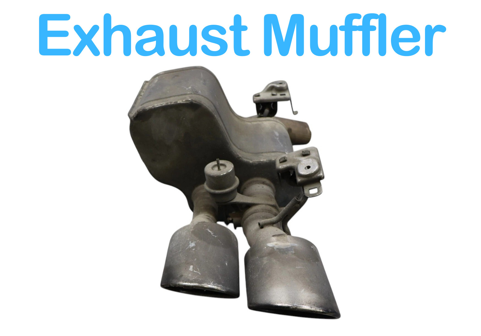 14-17 Maserati Quattroporte Rear Left Side Lower Exhaust Muffler Tip Pipe Oem