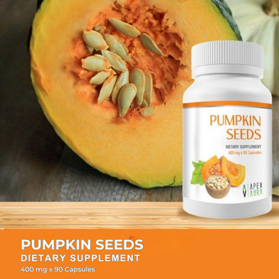 Pumpkin Seed Powder 400 mg x 90 Capsules | Dietary Supplement Made In Sri Lanka