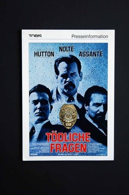 Tödliche Fragen - Nick Nolte - Timothy Hutton - Presseheft + 5 Pressefotos