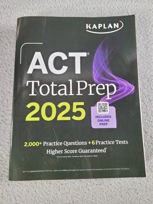 Kaplan ACT Total Prep 2025 Pre-owned READ
