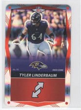 #115 2025 UNO Elite Foil RED Tyler Linderbaum Baltimore Ravens
