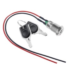 On/Off Metal Security Key Switch Lock + Keys 2 Position SPST 12V