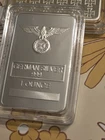 German Iron Cross  Design  Ounce German Silver  with Case !☄️🔥👑