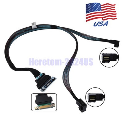 7NKWC 07NKWC Dell PowerEdge R430 Dual Mini SAS HD (SFF-8643) to PERC Cable NEW!