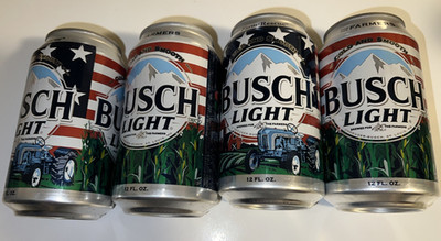 4 Busch Light Corn For The Farmers Farm Rescue Empty Collectible 2026 Beer Can