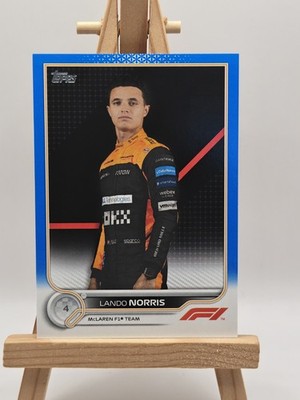 2022 Topps Flagship F1 - Lando Norris - McLaren - Blue Parallel /99