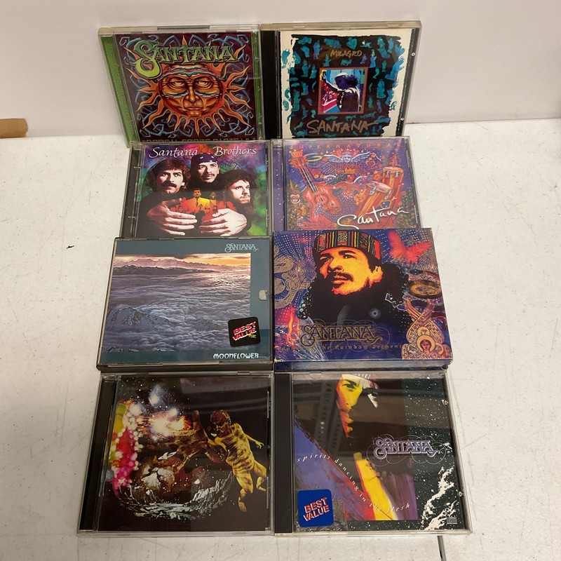 Santana 8 CD Lot: Tropical Spirits, Milagro, Moonflower, Rainbow Serpent