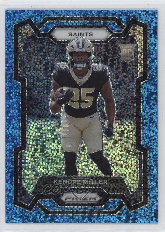 2023 Panini Prizm Rookies Blue Sparkle 17/96 Kendre Miller #375 Rookie RC 0m89